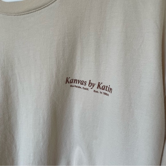Mens XLarge Kansas by Katin soft t shirt cream - Picture 2 of 7
